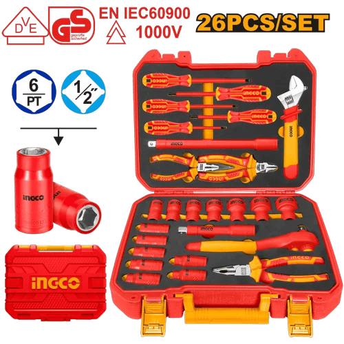 Ensemble de 26 outils à main isolés