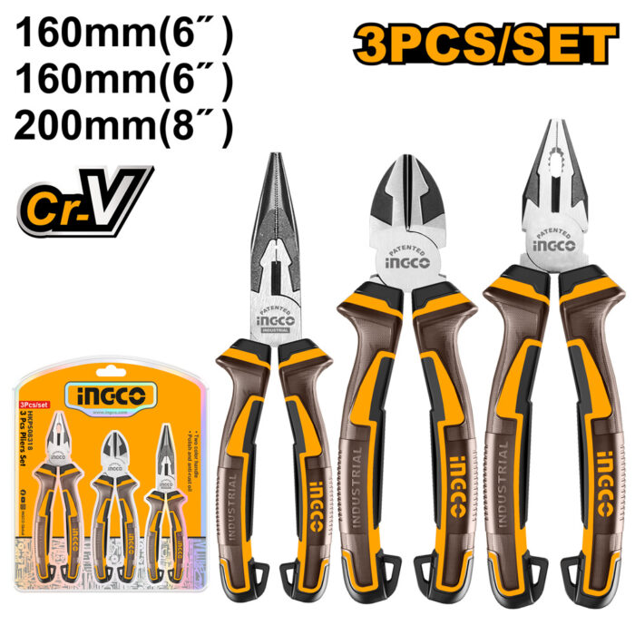 Set de 3 pinces