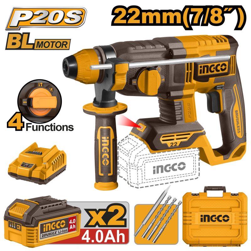 Marteau Perforateur 20V 22MM NR - INGCO CRHLI212282