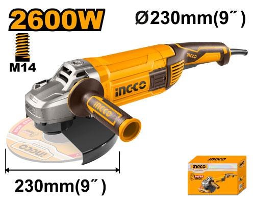 Meuleuse 230MM 2600W - INGCO AG26008