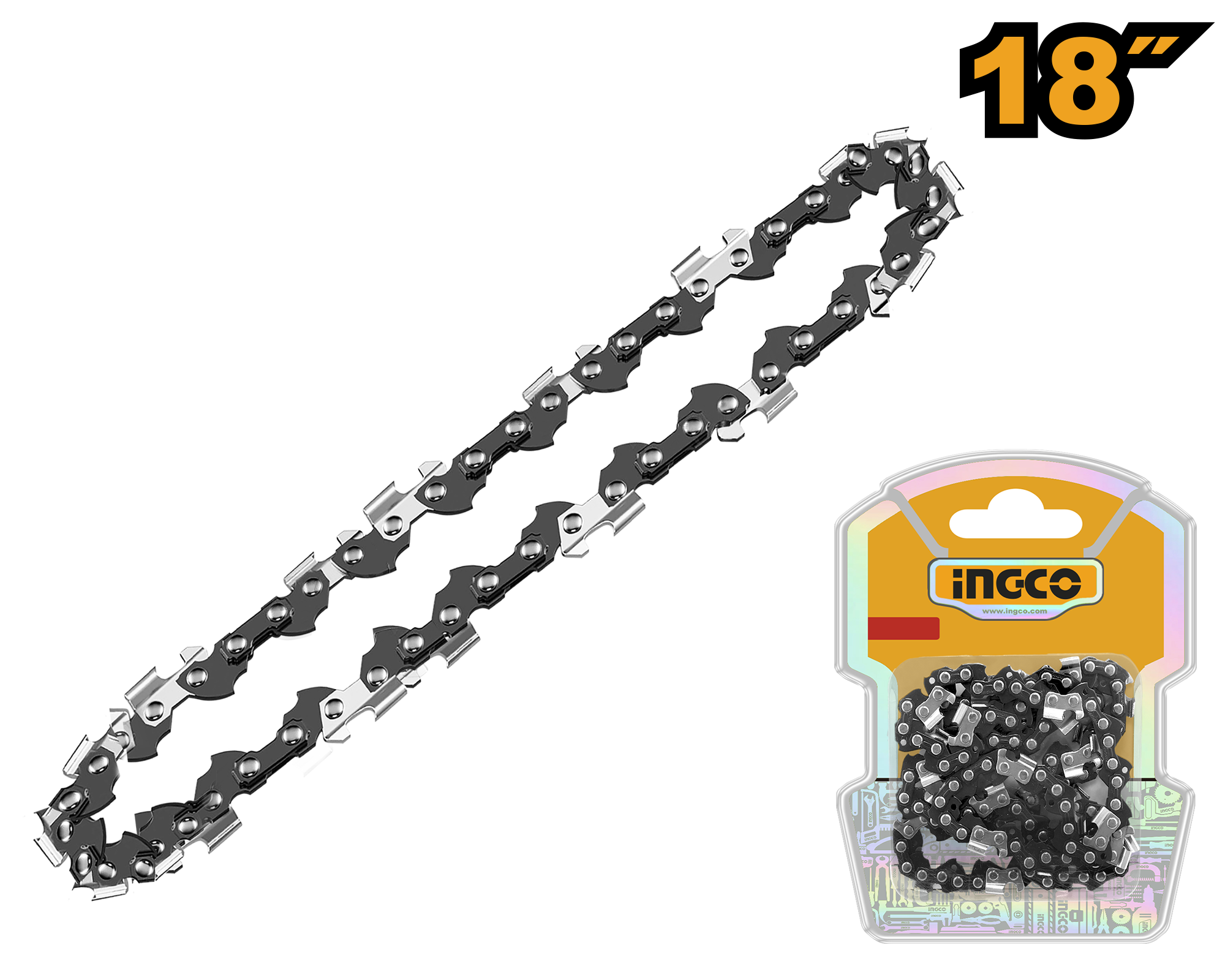 Chaîne 18'' pour Tronçonneuse GCS5451811 - INGCO AGSC51801