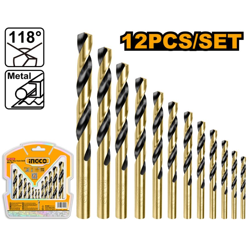 Set de 12 Forets Hss - INGCO AKDB1125