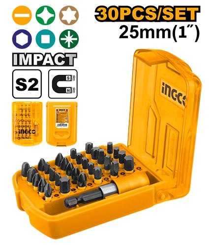 Jeu D'embouts de Tournevis 30PCS NR - INGCO AKSD68303