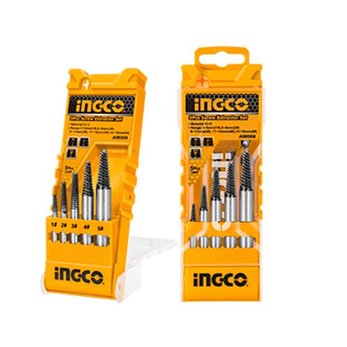 Jeu 5 Pcs Extracteurs de Vis - INGCO ASE008