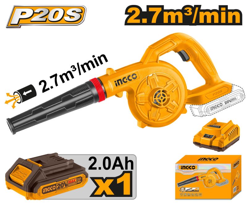 Souffleur 20v+1 Batterie+chargeur - INGCO CABLI200281
