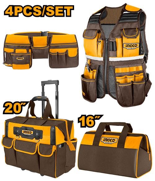Pack Gilet Sac Amovible et Porte Outils - INGCO COS230910