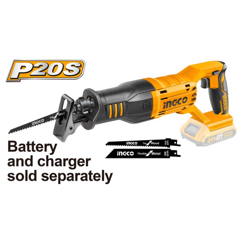 Scie Sabre 20V +1batterie / chargeur+2lames - INGCO CRSLI1151