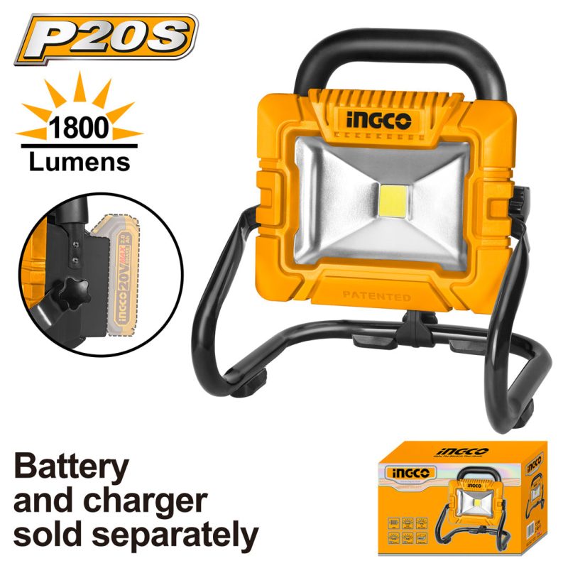 Projecteur 20V Batterie / chargeur Non Inclus - INGCO CWLI2025