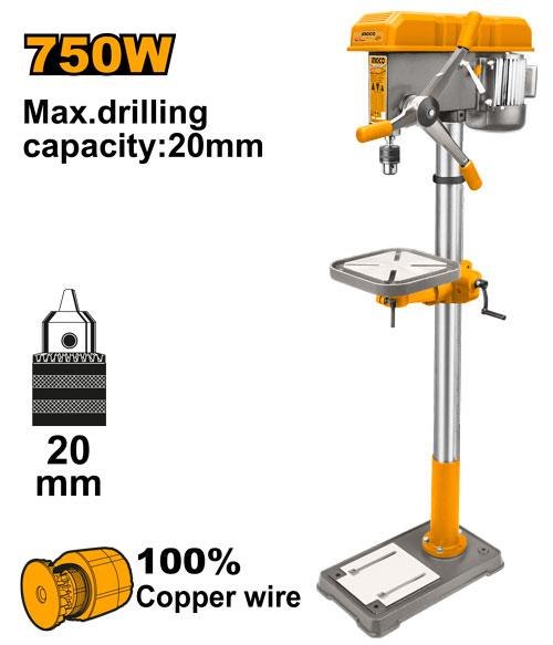 Perceuse a Colonne 750W - INGCO DP207505