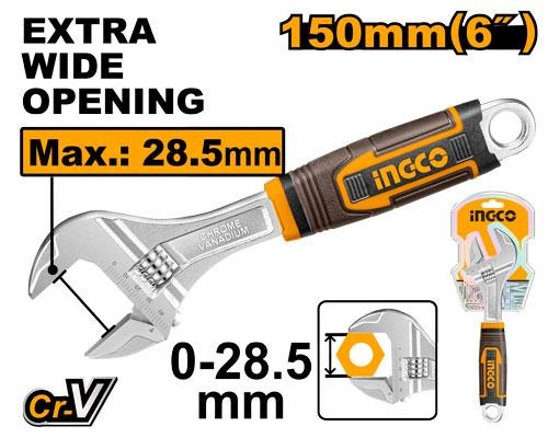 Clé a Molette a Poignee Souple 150MM - INGCO HADW131068