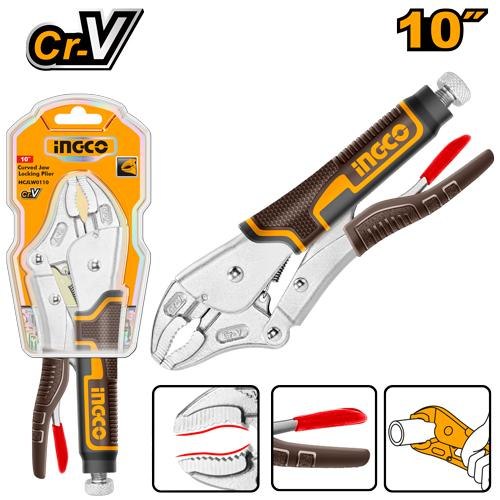 Pince-etau a Machoire Arrondie 255MM - INGCO HCJLW0110