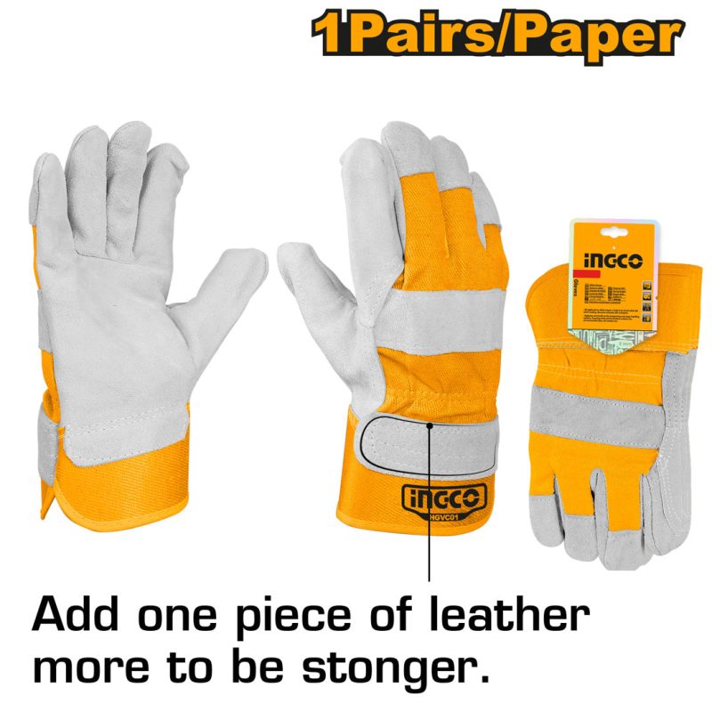 Gants en Cuir de Veau Retourne Gants en Cuir - INGCO HGVC01