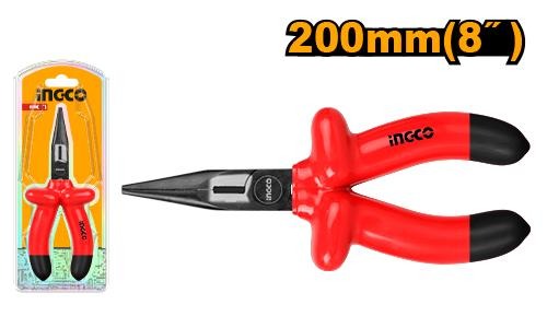 Pince a Long Nez Isolee 1000V 200mm(8'') - INGCO HILNP01200