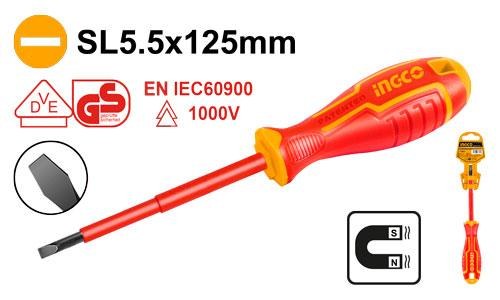 Tournevis Isole SL5.5×125 - INGCO HISD815125