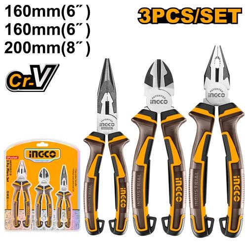 Set de 3 Pinces Pro - INGCO HKPS28318