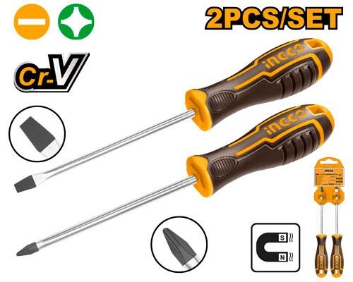 Set de 2 Tournevis sl et ph - INGCO HKSD0248