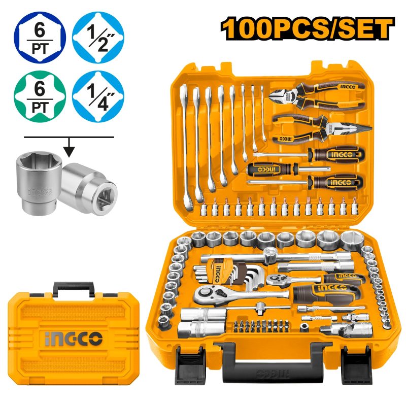 Coffret a Outils 100 Pieces - INGCO HKTHP21001