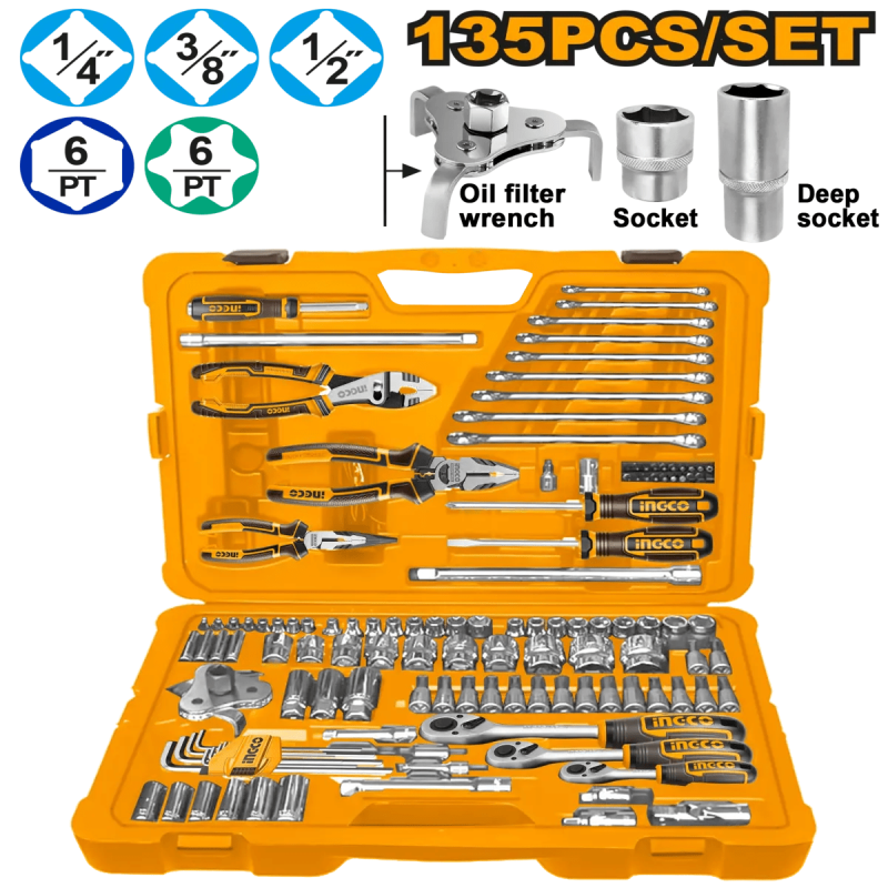 Coffret a Outils 135PCS - INGCO HKTHP21351