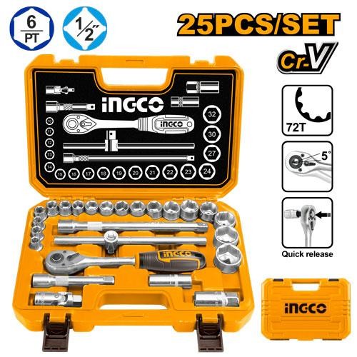 Set de Douilles 1 / 2 25PIECES - INGCO HKTS12251