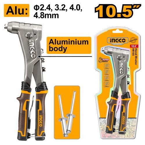 Pince a Riveter en Alu 2.4mm, 3.2mm,4mm,4.8mm - INGCO HR105