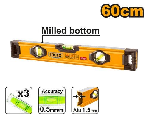Niveau a Bulle 60CM Aluminium - INGCO HSL08060