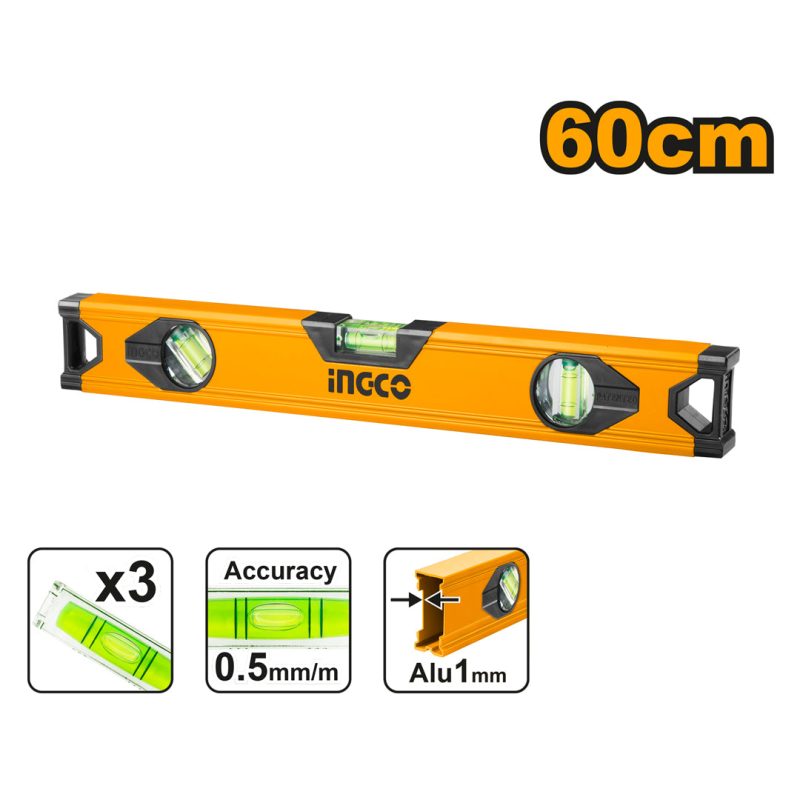 Niveau Aluminium 60 cm - INGCO HSL18060