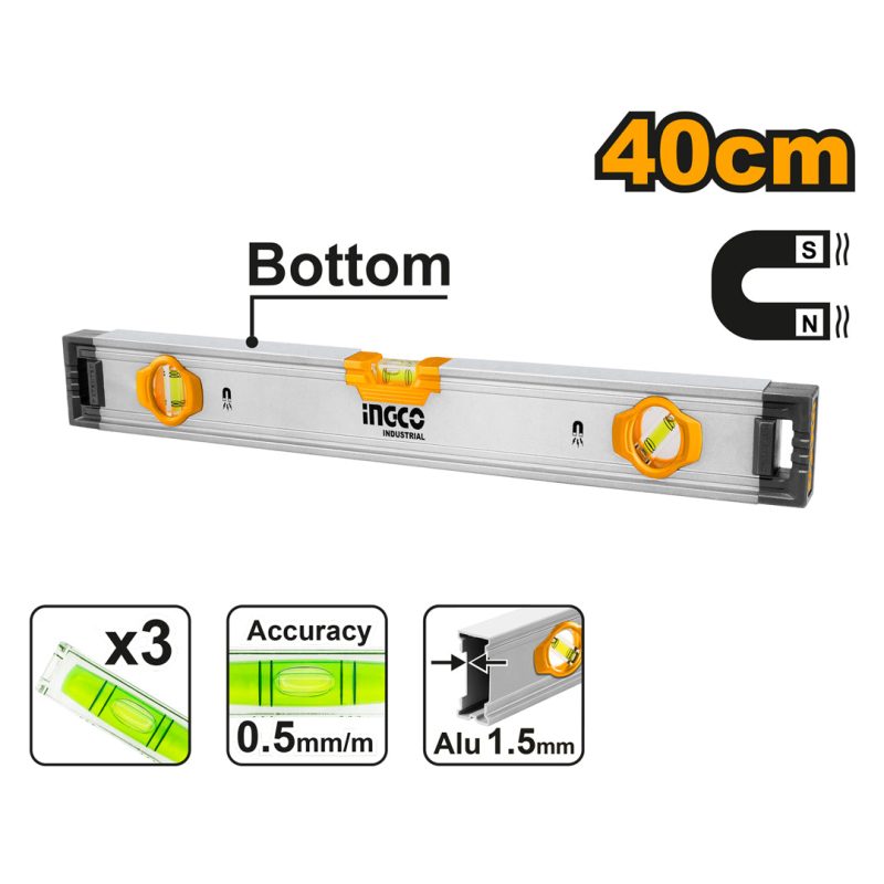 Niveau a Bulle Magnetique 40CM - INGCO HSL38040M