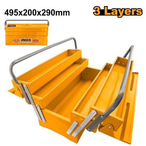 Boite a Outils Taille:495x200x290mm 3 Etages - INGCO HTB02