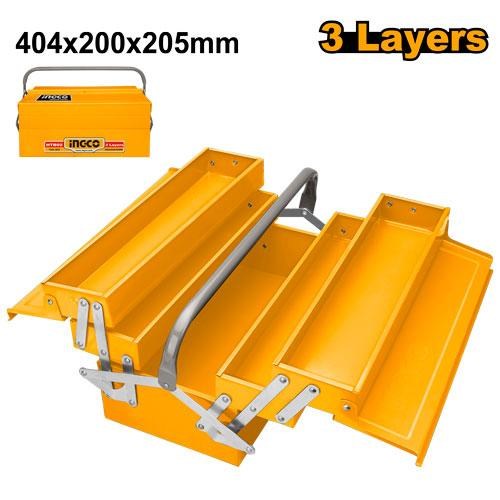 Boite a Outils Taille:400x200x195mm 3 Etages - INGCO HTB03