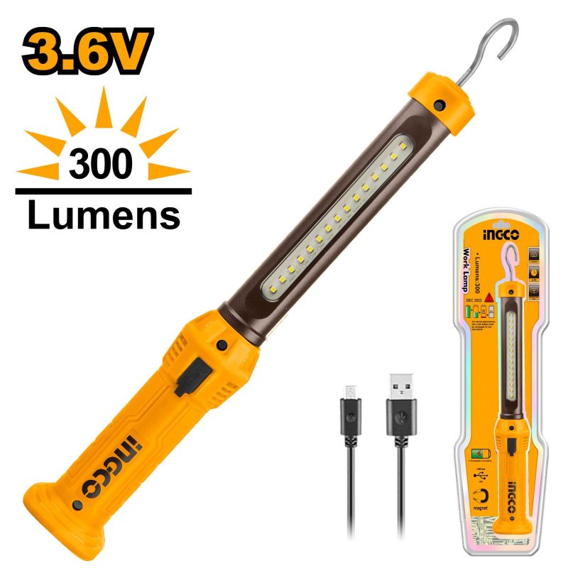 Lampe de Travail a Batterie Rechargeable - INGCO HWLI35261