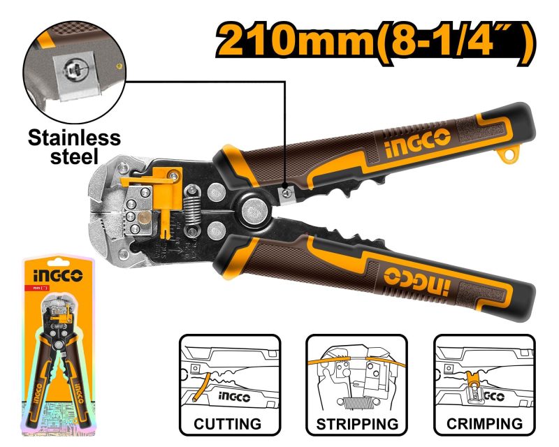 Pince a Denuder Automatique (0.2-6mm²) - INGCO HWSP102418