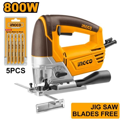 Scie Sauteuse 110MM 800W + 5 Lames - INGCO JS80028