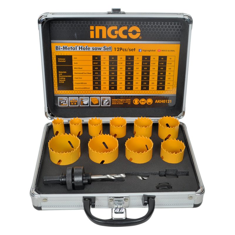 Coffret Scies Cloches 12PCS - INGCO AKH0121
