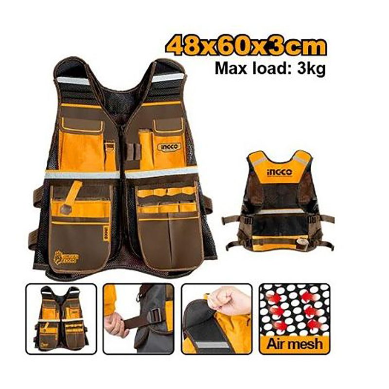 Gilet a Outils 3KG Max NR - INGCO HTVT09028