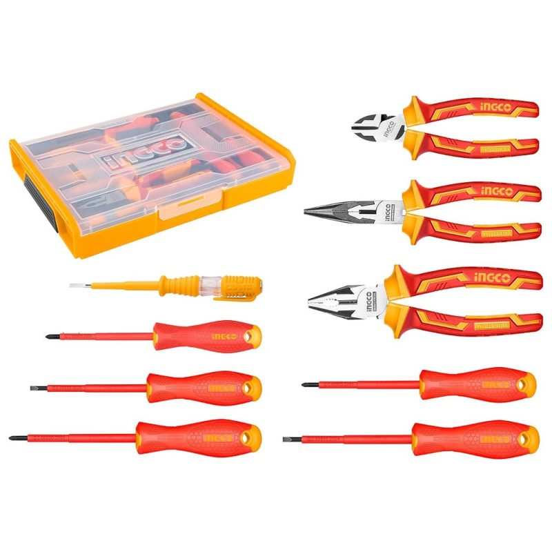 Jeu D'outils a Main Isoles 9PCS - INGCO HKTV01H091