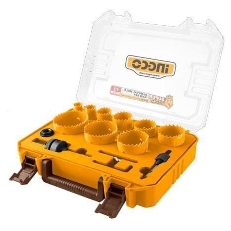 INGCO AKH0132 – Coffret de scies cloches bimétal 13 pièces 19-64 mm