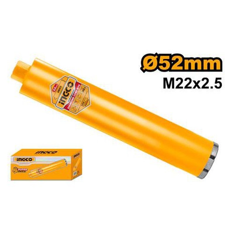 INGCO DCB580528 – Couronne de carottage diamant Ø52 mm – 450 mm