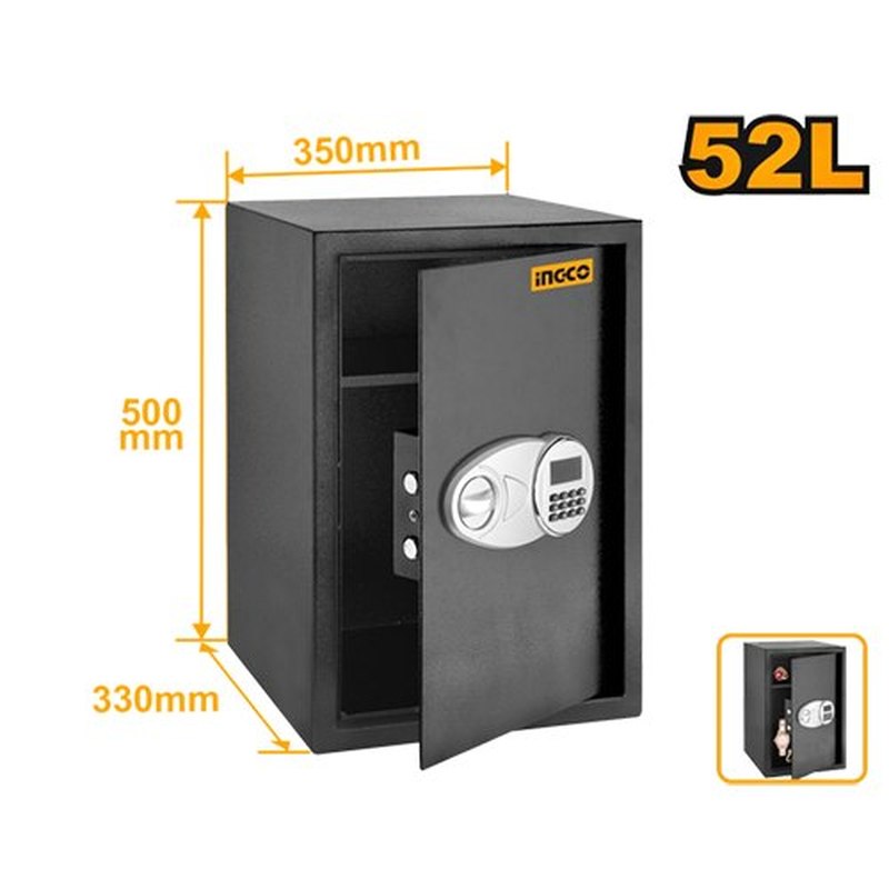 INGCO ESF5002 – Coffre-fort électronique 52 L