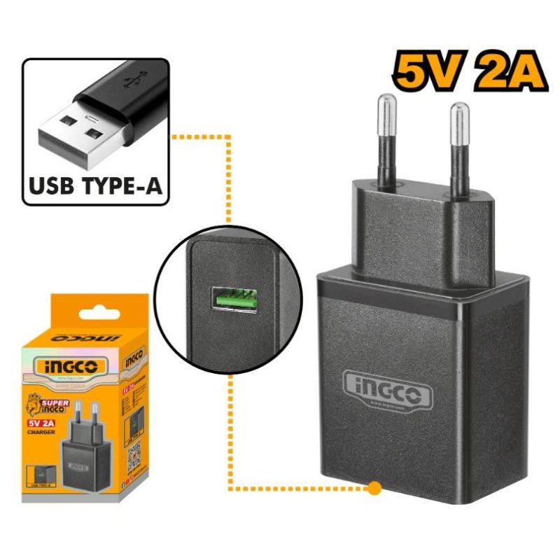 INGCO FCLI120502 – Chargeur USB 5V 2A
