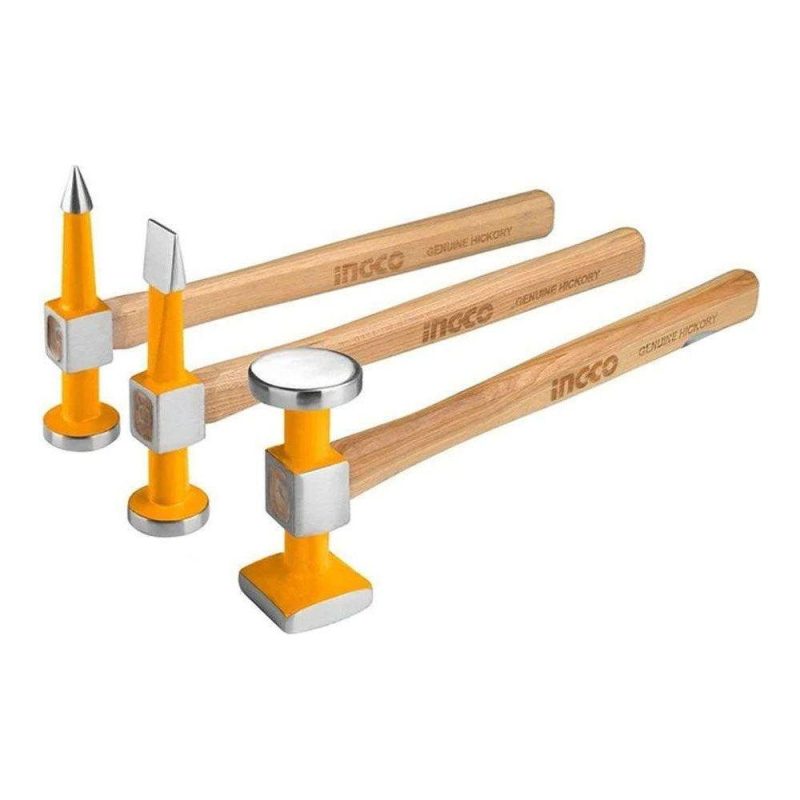 INGCO HBAFH0712 – Jeu de carrossier 7 pièces : marteaux et tas