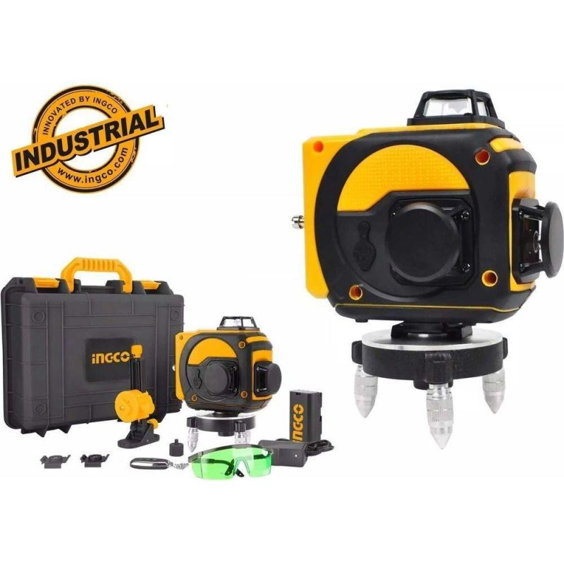 INGCO HLL255267 – Niveau laser 3D vert 360° – 12 lignes, 30 m