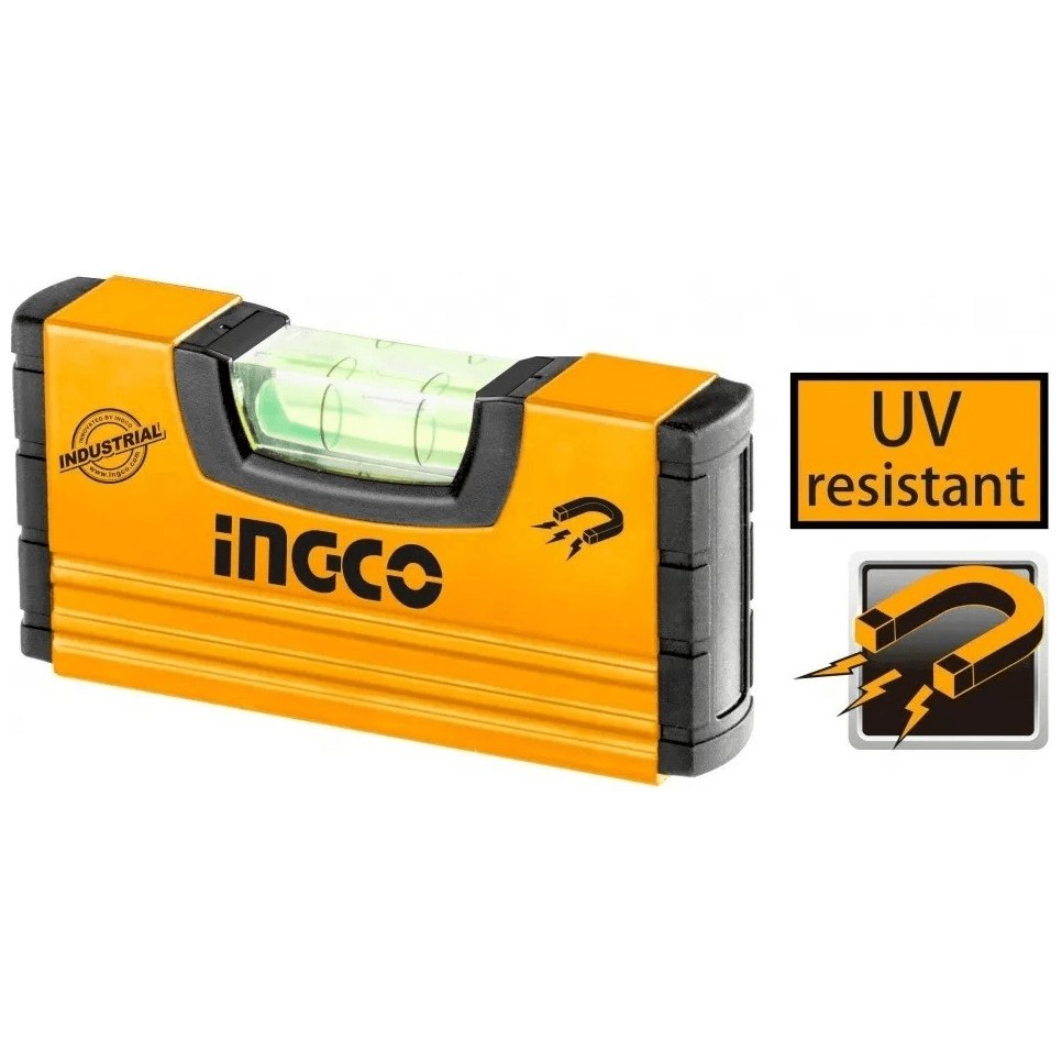 INGCO HMSL03101 – Mini niveau magnétique 10 cm