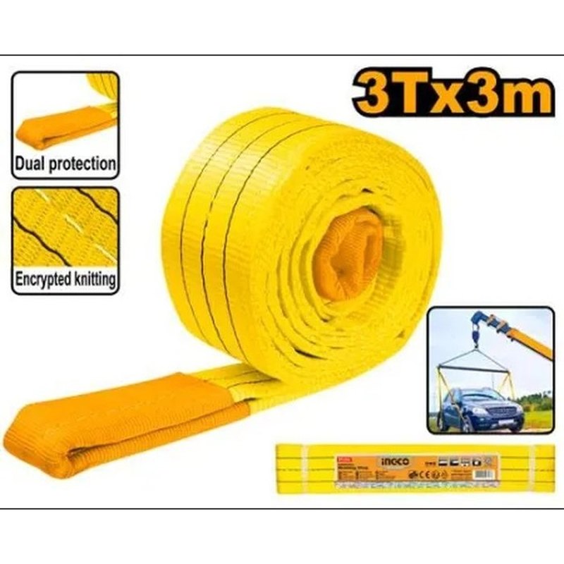 INGCO HWSP0303 – Élingue plate de levage 3 T – 3 m