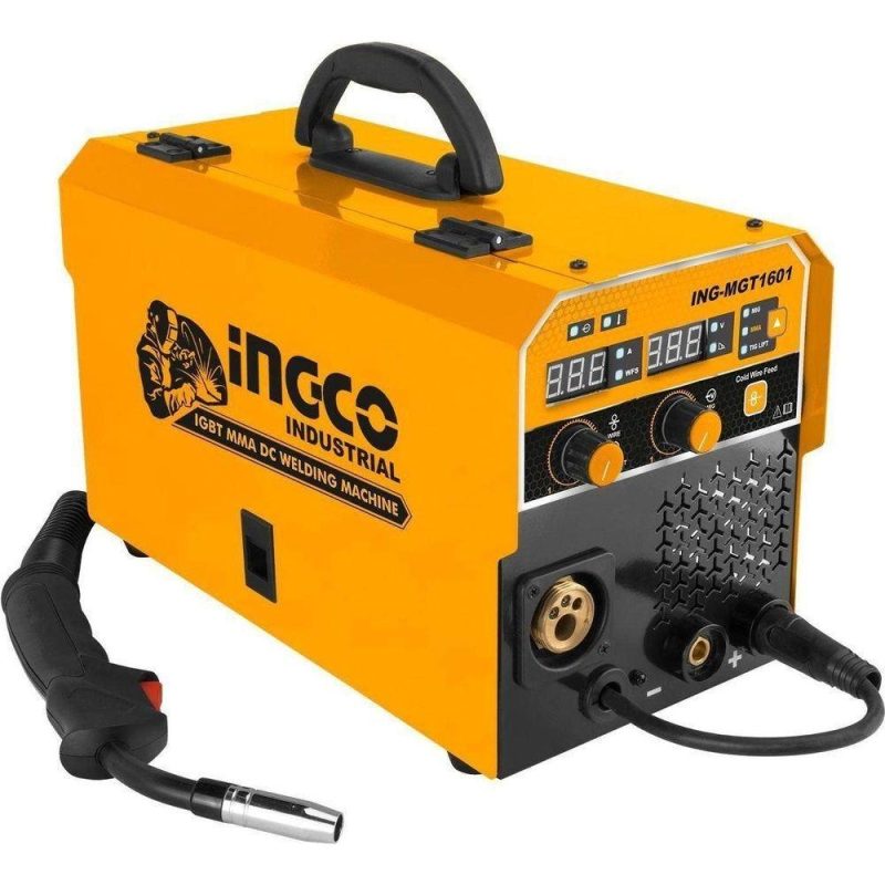 INGCO MGT1601 – Poste à souder MIG/MAG, MMA et TIG Lift 160A