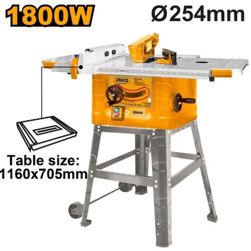 INGCO TS180028 – Scie sur table 1800W – lame 254 mm