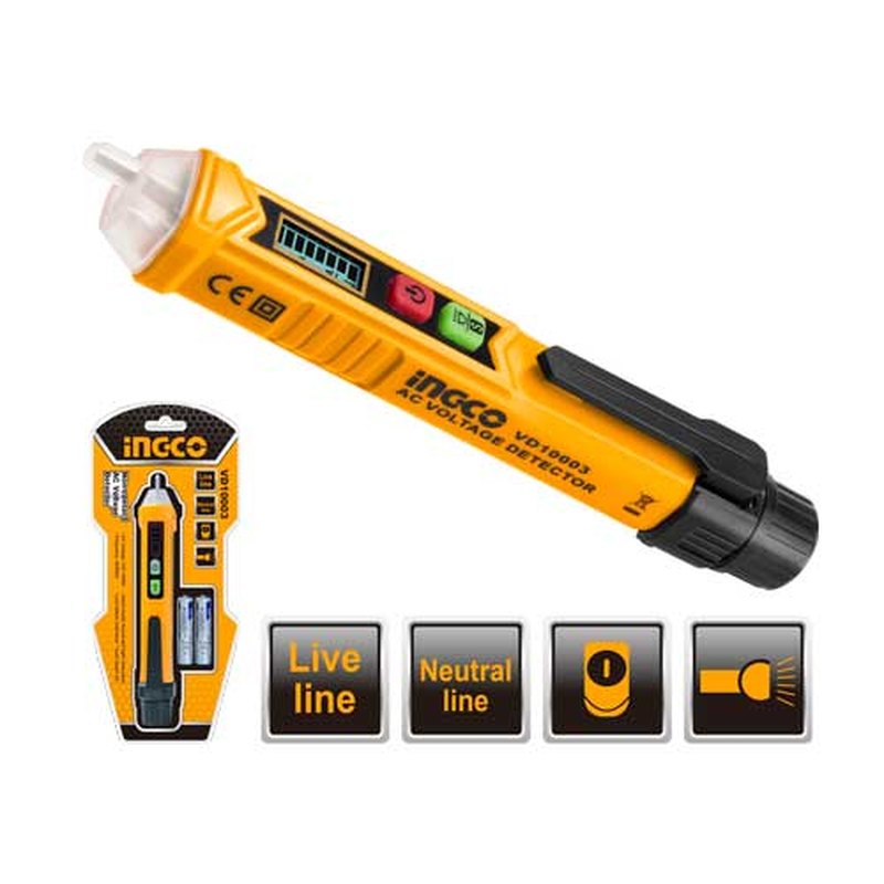 INGCO VD10003 – Détecteur de tension sans contact 12-1000V